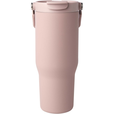 Logotrade business gift image of: Bronx 900 ml RCS recycled stainless steel copper vacuum insulated tumbler with dual function lid