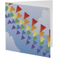 Herald square greeting card, White