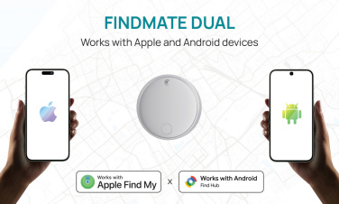 Logotrade promotional giveaways photo of: Findmate Dual RCS recycled plastic item finder IPX 5