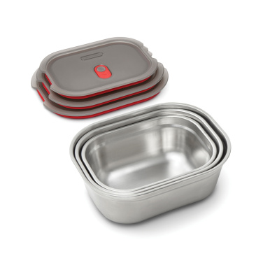 Logotrade promotional product image of: Black+Blum Mealprep Box 3pcs Set Small, Medium, Large