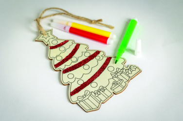 Logo trade promotional giveaways image of: Christmas tree ornament