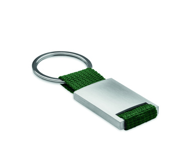 Logo trade promotional items picture of: Metal rectangular key ring Espoo