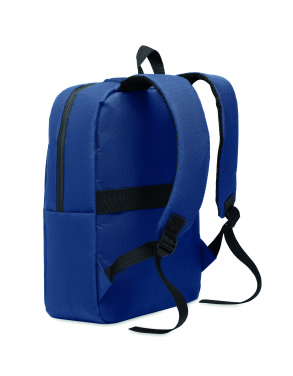 Logotrade promotional product image of: Slim 15 inch laptop backpack made of 600D RPET polyester with a 210D lining and customizable printing