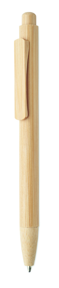 Logo trade promotional product photo of: Bamboo automatic ball pen