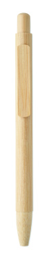 Logo trade promotional giveaways image of: Bamboo automatic ball pen
