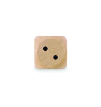 Logo trade corporate gift photo of: Schima wooden dice 3cm dia