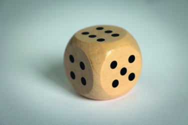 Logo trade advertising product photo of: Schima wooden dice 3cm dia