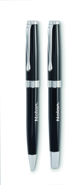 Logotrade promotional product image of: Ball pen and roller set