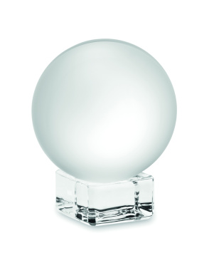 Logo trade promotional merchandise image of: Glass round award