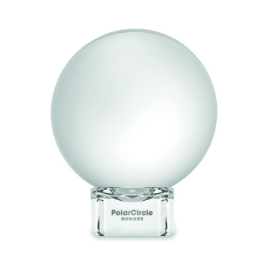 Logo trade promotional giveaways picture of: Glass round award