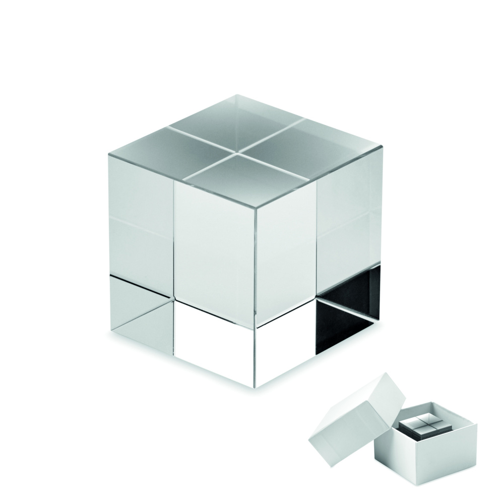 Logo trade promotional items picture of: Glass cube award