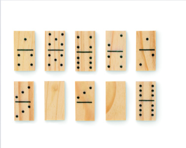 Logo trade promotional giveaways image of: Domino and cards set