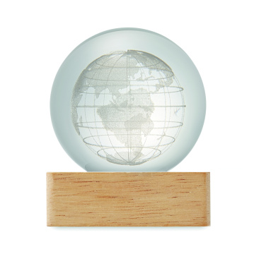 Logo trade promotional items image of: LED globe glass ball