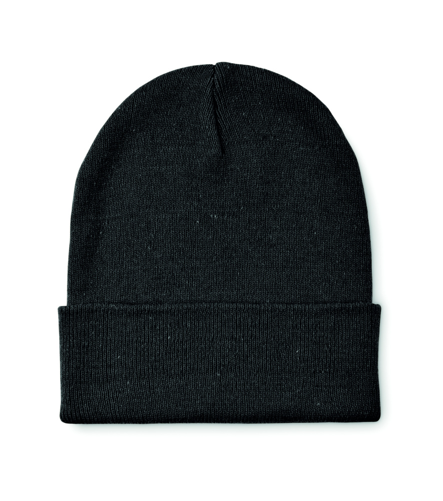 Logo trade advertising product photo of: Knitted beanie with cuff