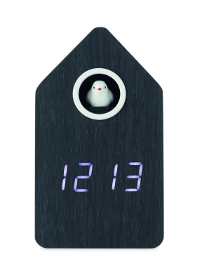 Logo trade promotional gifts picture of: MDF cuckoo alarm clock