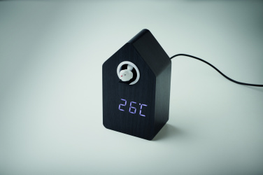 Logo trade promotional item photo of: MDF cuckoo alarm clock
