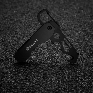 Logo trade promotional products picture of: Gear X foldable EDC tool with carabiner and parcel cutter
