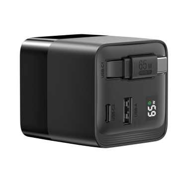 Logotrade corporate gift image of: Urban Vitamin Mendocino 65W GaN charger retractable cable