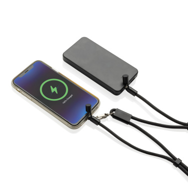 Logotrade promotional item picture of: LoopAmp RCS RPET adjustable phone cord with 60W cable
