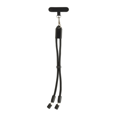 Logotrade business gift image of: LoopAmp RCS RPET adjustable phone wrist strap 60W cable