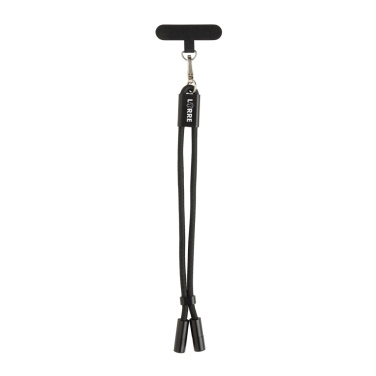 Logotrade promotional giveaway image of: LoopAmp RCS RPET adjustable phone wrist strap 60W cable