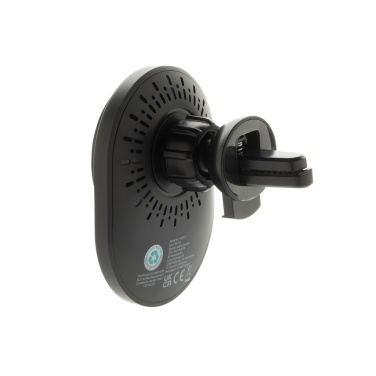 Logotrade promotional product image of: PowerCruze RCS rplastic 15W magnetic charging car holder