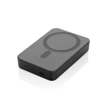 Logo trade promotional gifts image of: Amporia RCS recycled plastic 10.000mAh magnetic powerbank