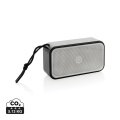 Swiss Peak RCS recycled aluminium 10W bass speaker, grey