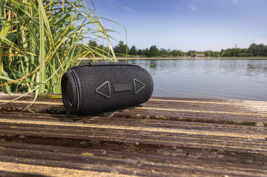 Logotrade promotional product image of: Prisma RCS recycled plastic IPX 4 waterpoof 16W speaker