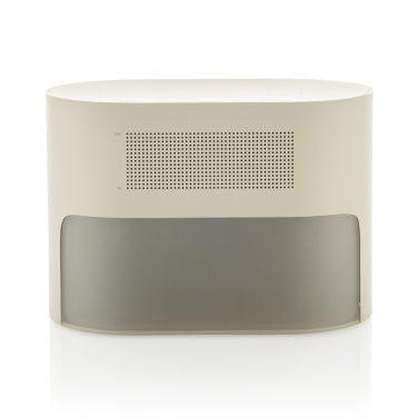 Logo trade promotional merchandise picture of: LumaRise RCS reycled plastic white noise alarm clock