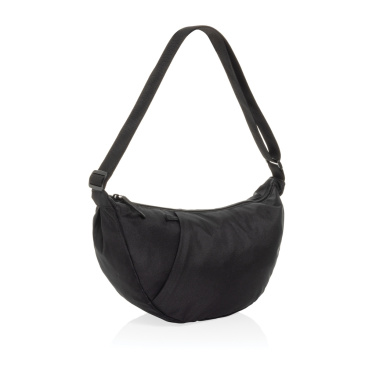 Logo trade corporate gifts image of: Crescent XL AWARE™ RPET half moon sling bag