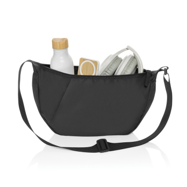 Logo trade promotional items image of: Crescent XL AWARE™ RPET half moon sling bag