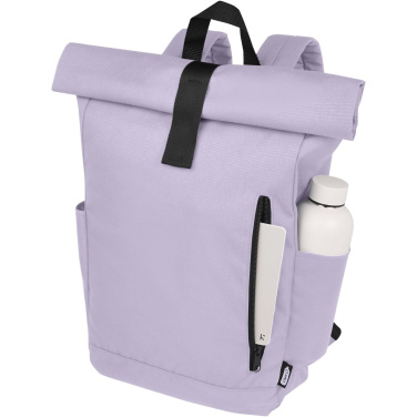 Logotrade corporate gifts photo of: Byron 15.6" GRS RPET roll-top backpack 18L