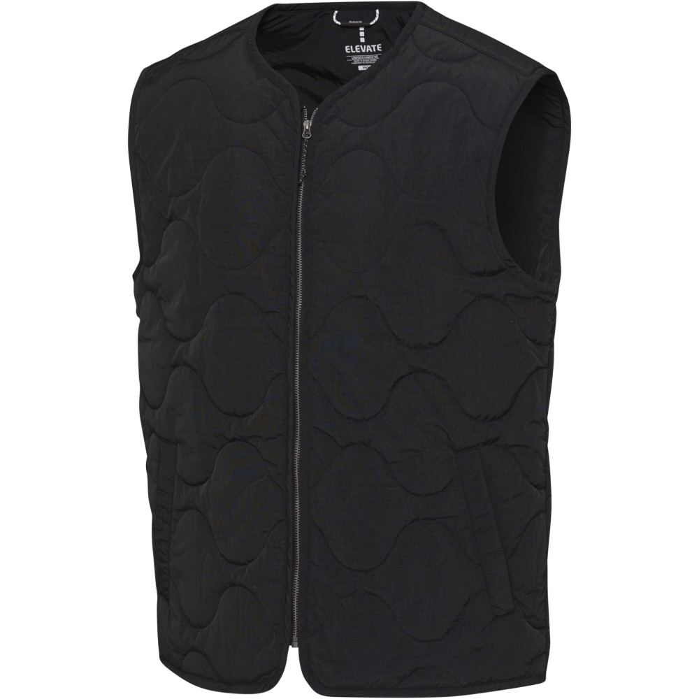Logo trade promotional products image of: Quartz GRS recycled unisex quilted bodywarmer
