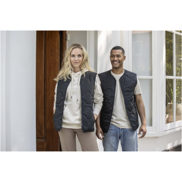 Logo trade promotional items image of: Quartz GRS recycled unisex quilted bodywarmer