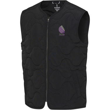 Logo trade business gift photo of: Quartz GRS recycled unisex quilted bodywarmer