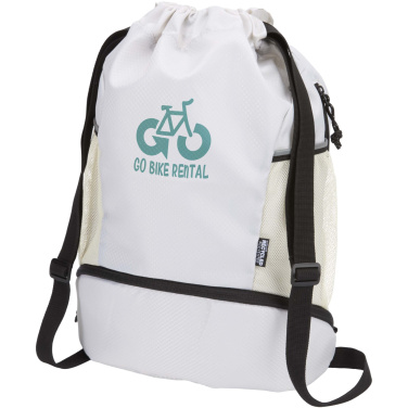 Logotrade promotional merchandise photo of: Nomad GRS recycled sports drawstring bag with bottom compartment 18L