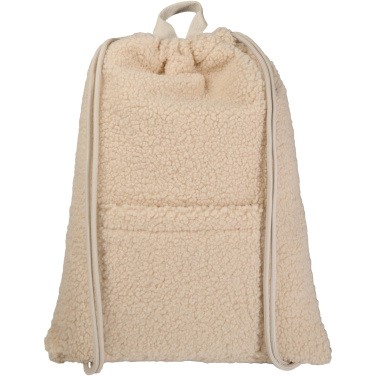 Logo trade corporate gift photo of: Bear GRS recycled sherpa drawstring backpack 9L