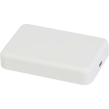 Logotrade promotional gift image of: Acrab 10.000 mAh 15W magnetic wireless power bank with 20W PD - made from recycled plastic