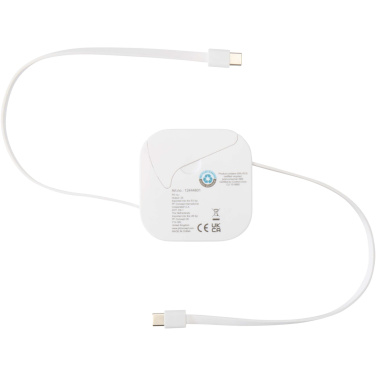 Logotrade promotional giveaways photo of: Gloas 5-in-1 recycled retractable data sync and 100W fast charge cable with smartphone tool kit