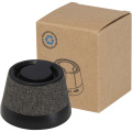 Horna 3W recycled plastic magnetic wireless speaker, Solid black
