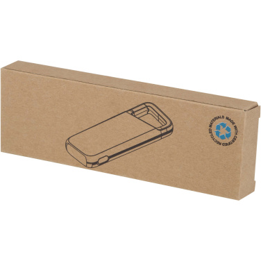 Logotrade promotional product picture of: Alkes 5000 mAh 12W recycled plastic water resistant power bank with carabiner