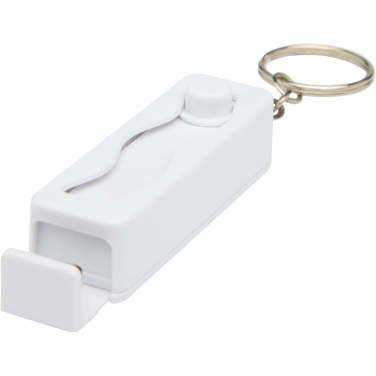 Logo trade business gift photo of: Aggia recycled plastic phone stand with fidget toy