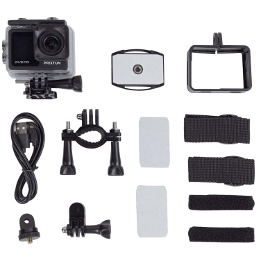 Logotrade advertising product picture of: Prixton DV670 4K dual screen action camera