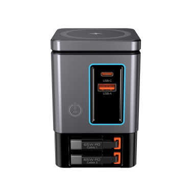 Logotrade promotional giveaway image of: Urban Vitamin Sacramento 105W GAN charger+retractable cables