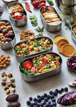 Logo trade promotional merchandise photo of: Black+Blum Stainless Steel Double Bento Box