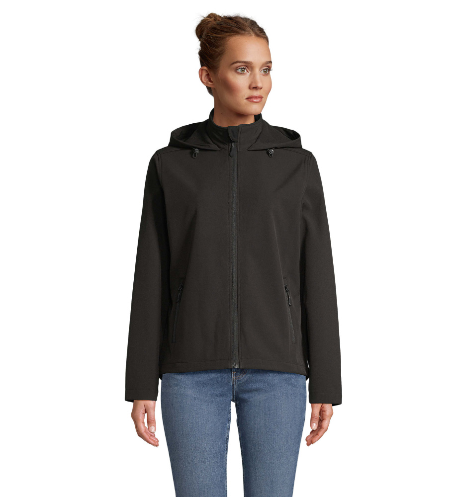 Logo trade promotional items image of: RACE WOMEN HOODED JACKET