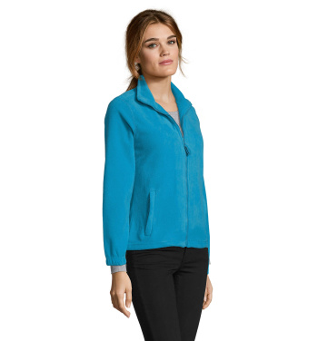 Logo trade promotional items image of: NORTH WOMEN ZIPPED FLEECE