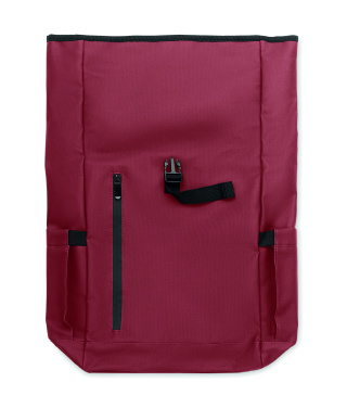 Logo trade promotional giveaways picture of: Rolltop laptop rucksack 600D