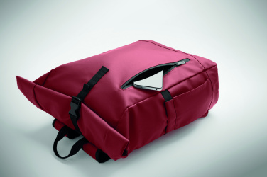 Logo trade promotional giveaways picture of: Rolltop laptop rucksack 600D